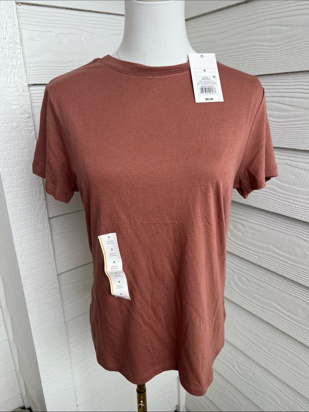 A New Day - Brown Short Sleeve Shirt (7KL29Z)